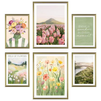 Poster Set Spring Dreams I mehrteilige Bilderwand I Wandbilder Fruehling