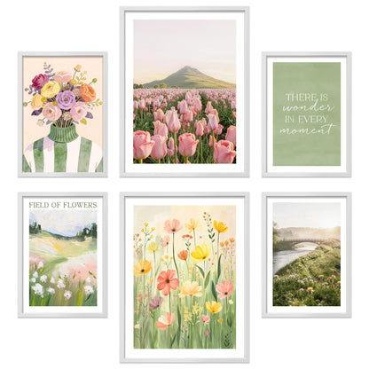 Poster Set Spring Dreams Bilderwand Wandbilder Fruehling ARTFAVES