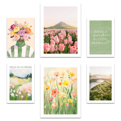 Poster Set Spring Dreams I mehrteilige Bilderwand I Wandbilder Fruehling