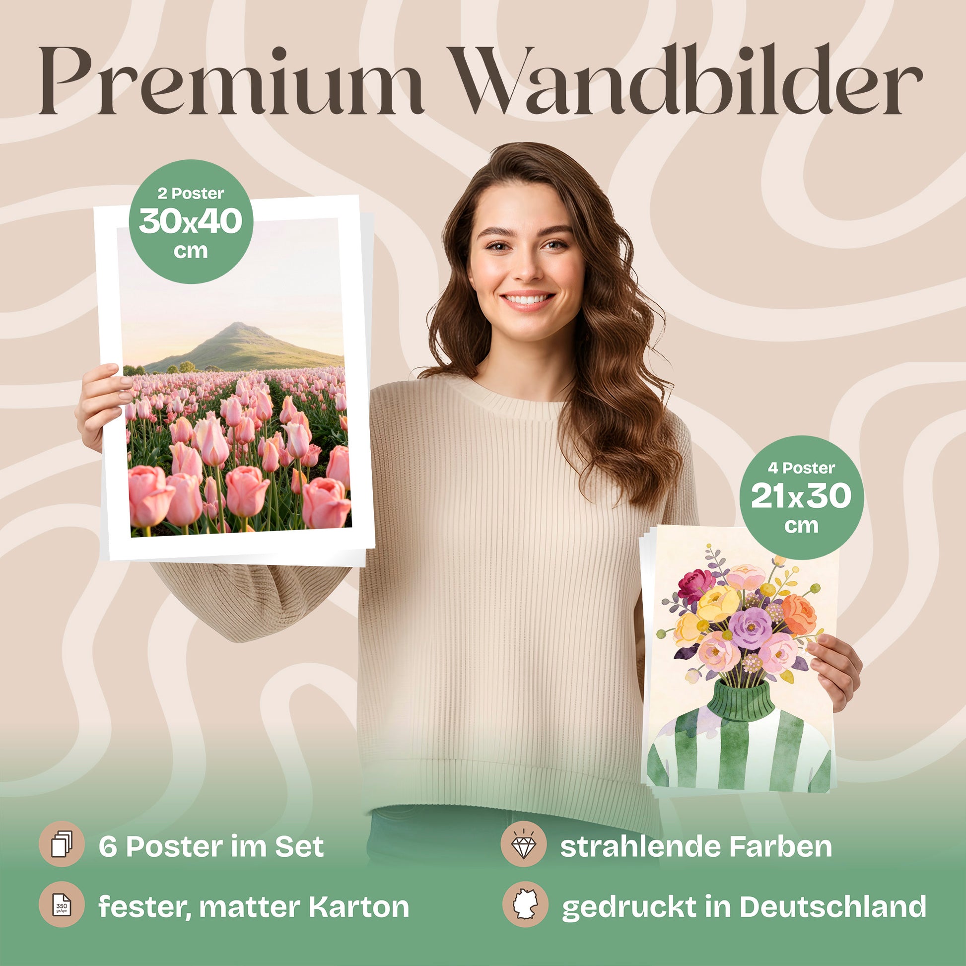 Poster Set Spring Dreams Bilderwand Wandbilder Fruehling ARTFAVES