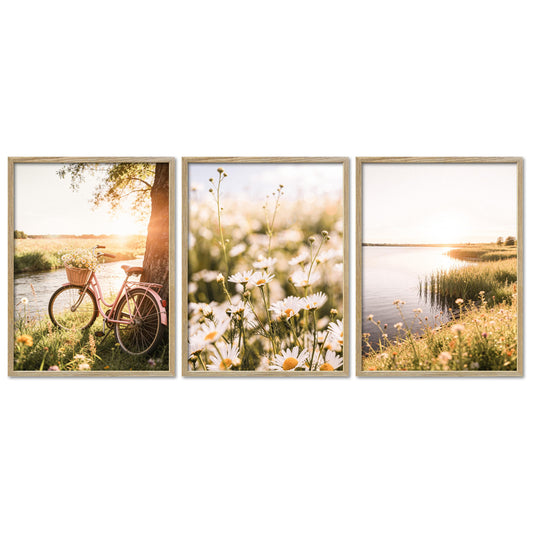 Poster Set Summer Breeze Trio Bilderwand Wandbilder Sommer ARTFAVES