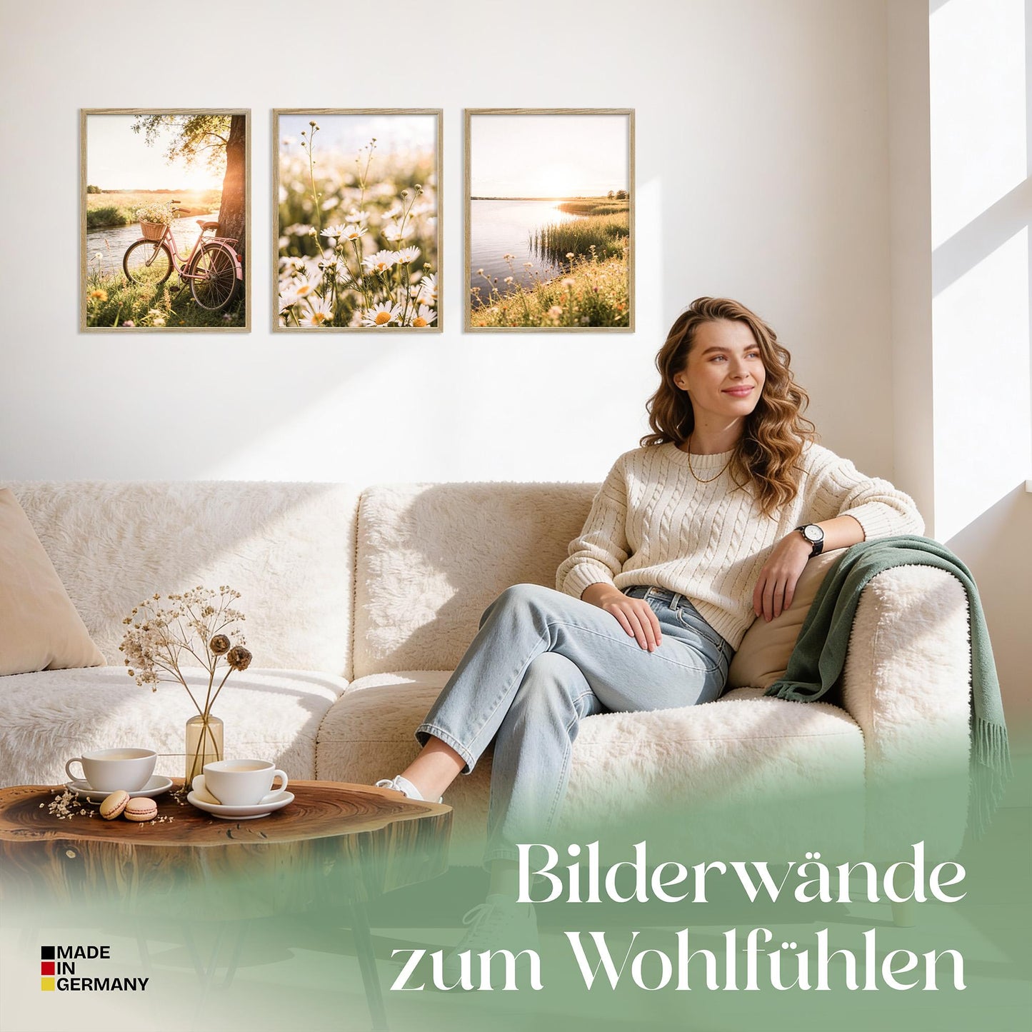 Poster Set Summer Breeze Trio Bilderwand Wandbilder Sommer ARTFAVES