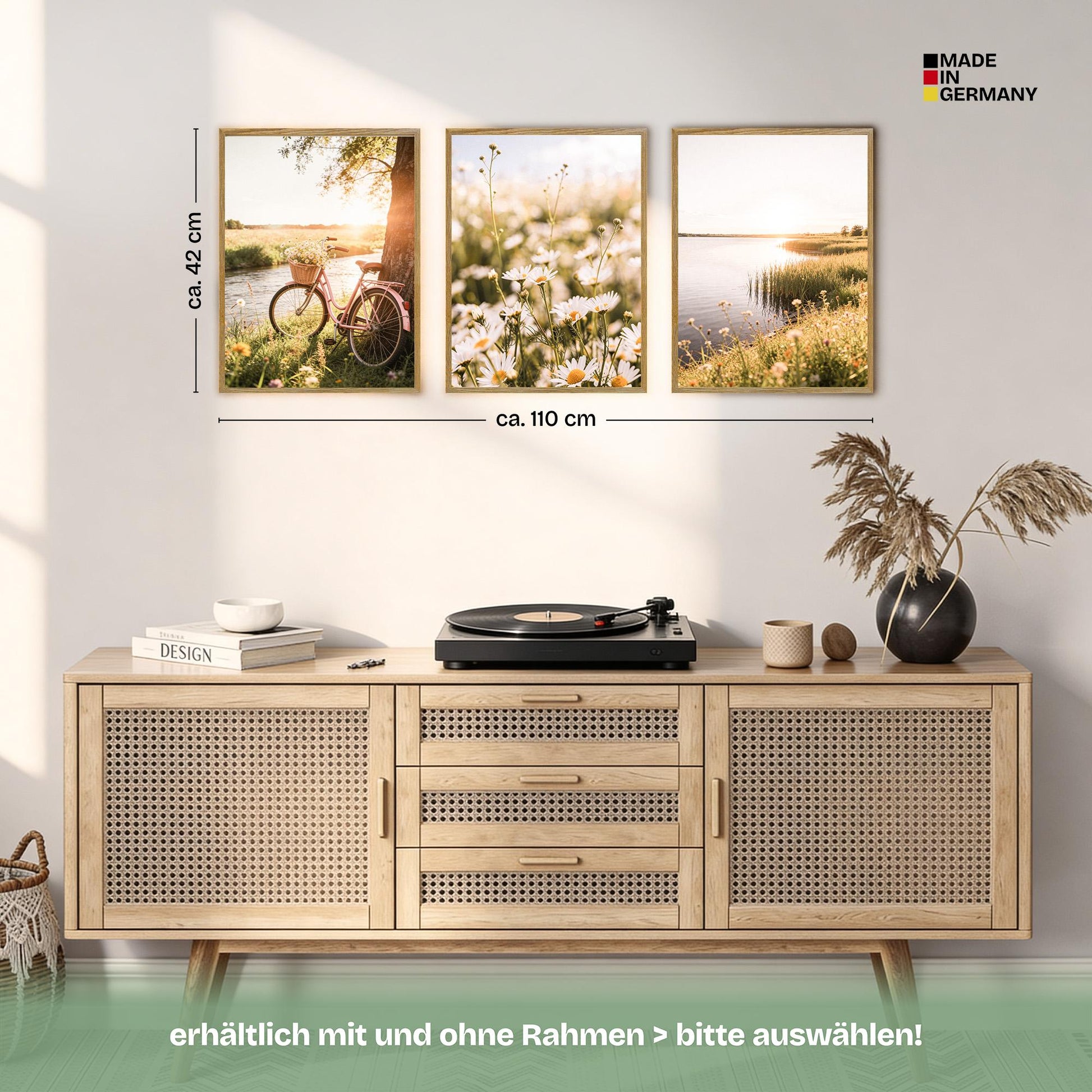 Poster Set Summer Breeze Trio Bilderwand Wandbilder Sommer ARTFAVES