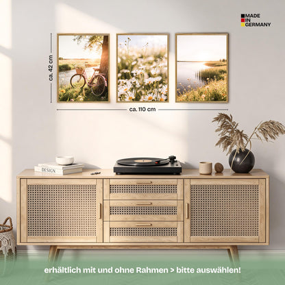 Poster Set Summer Breeze Trio Bilderwand Wandbilder Sommer ARTFAVES