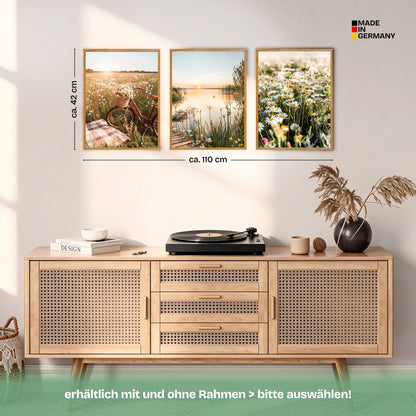 Poster Set Summer Breeze Trio Bilderwand Wandbilder Sommer ARTFAVES