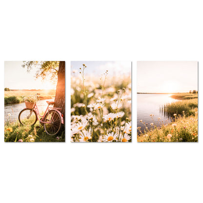 Poster Set Summer Breeze Trio I mehrteilige Bilderwand I Wandbilder Sommer