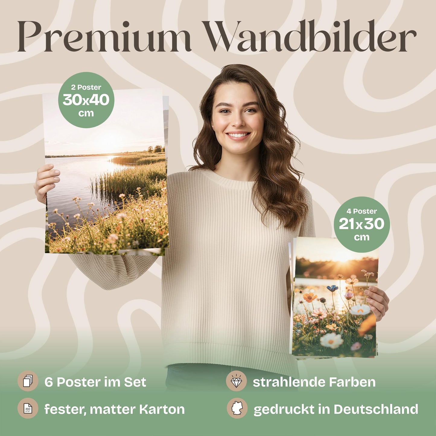 Poster Set Summer Breeze Bilderwand Wandbilder Sommer ARTFAVES