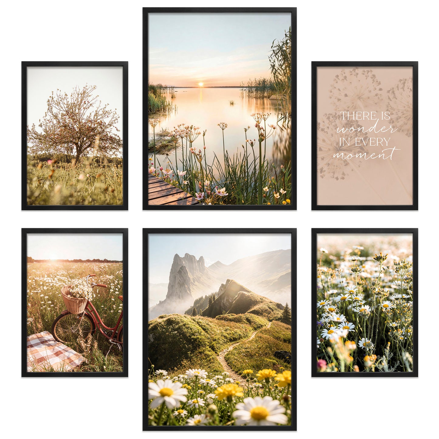 Poster Set Summer Breeze I mehrteilige Bilderwand I Wandbilder Sommer
