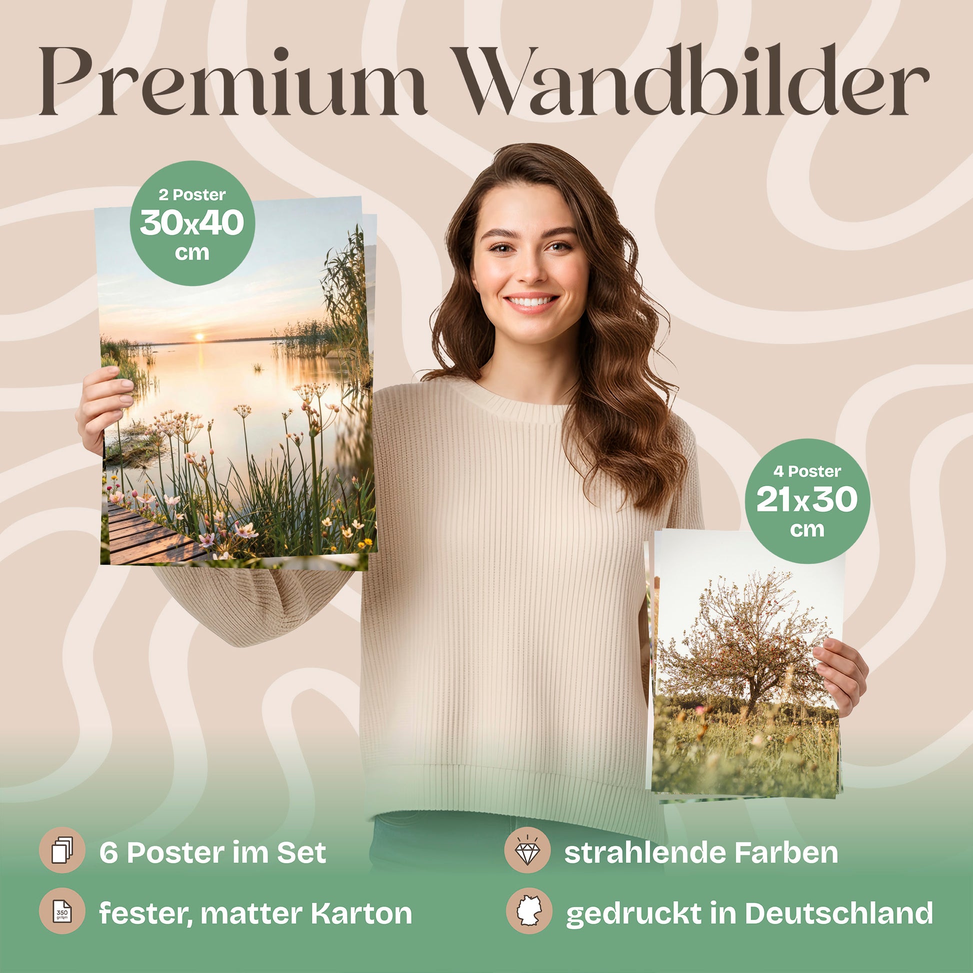Poster Set Summer Breeze Bilderwand Wandbilder Sommer ARTFAVES