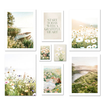 Poster Set Summer Morning I mehrteilige Bilderwand I Wandbilder Sommer
