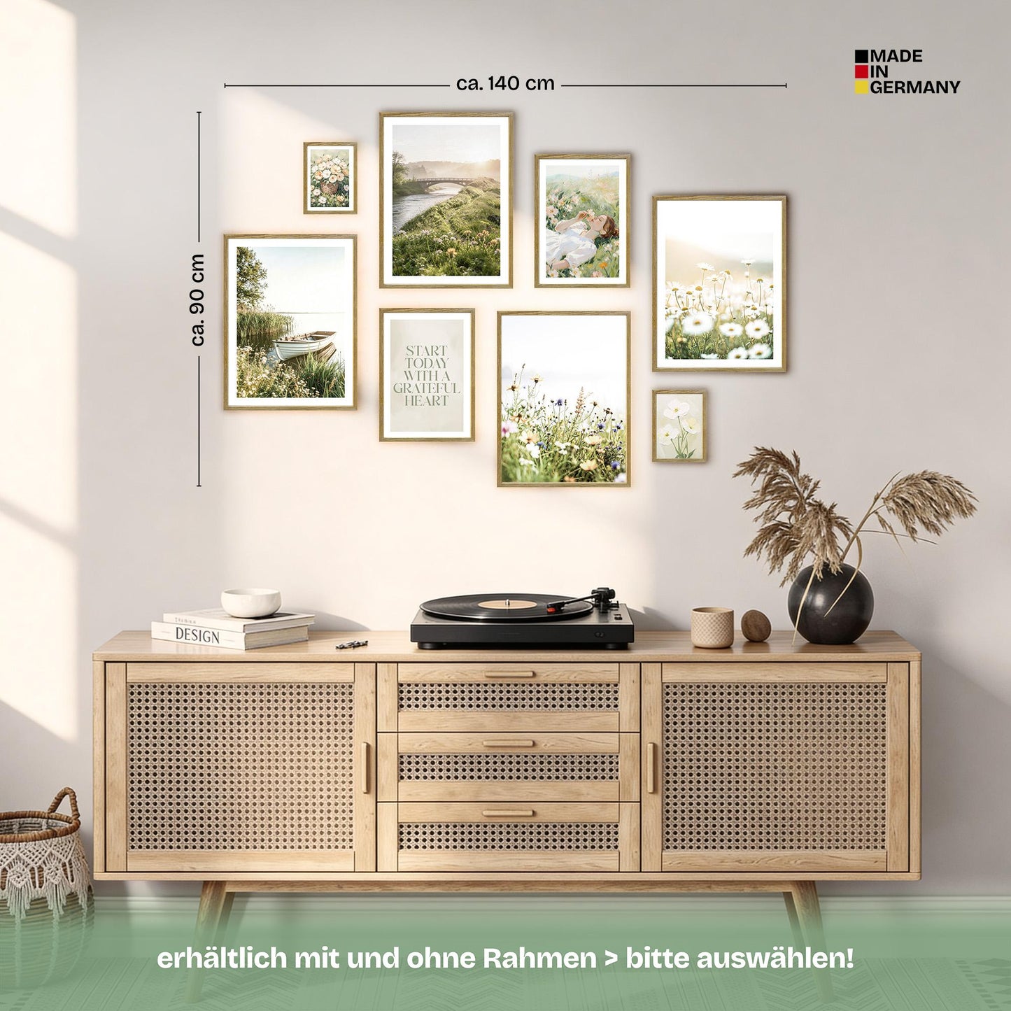 Poster Set Summer Morning Bilderwand Wandbilder Sommer ARTFAVES