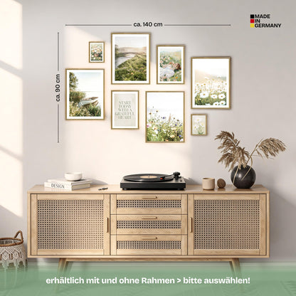 Poster Set Summer Morning Bilderwand Wandbilder Sommer ARTFAVES