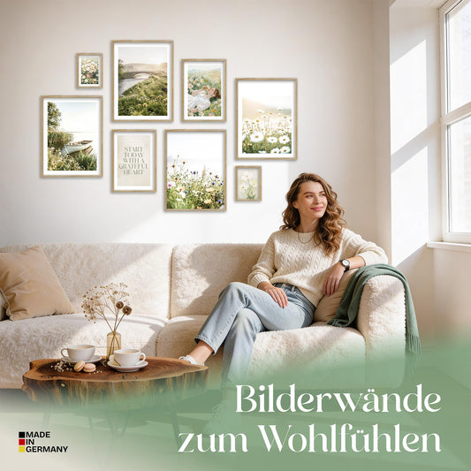 Poster Set Summer Morning Bilderwand Wandbilder Sommer ARTFAVES