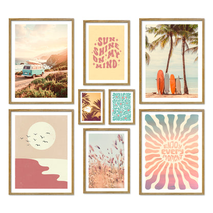 Poster Set Summer Trip I mehrteilige Bilderwand I Wandbilder Sommer