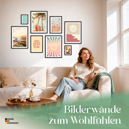 Poster Set Summer Trip Bilderwand Wandbilder Sommer ARTFAVES