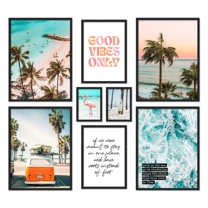 Poster Set Summer Vibes Bilderwand Wandbilder Sommer ARTFAVES