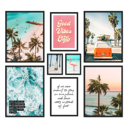 Poster Set Summer Vibes Bilderwand Wandbilder Sommer ARTFAVES