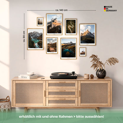 Poster Set The Dolomites Bilderwand Wandbilder Berge ARTFAVES