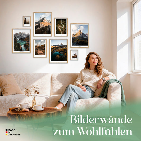 Poster Set The Dolomites Bilderwand Wandbilder Berge ARTFAVES
