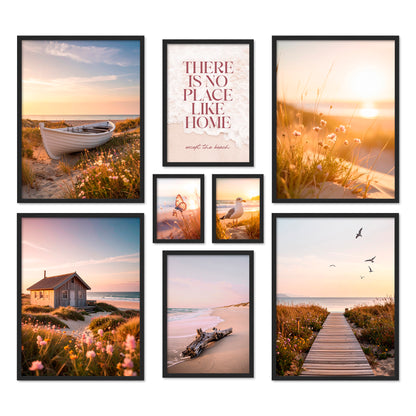 Poster Set Vintage Sea Summer I mehrteilige Bilderwand I Wandbilder Sommer