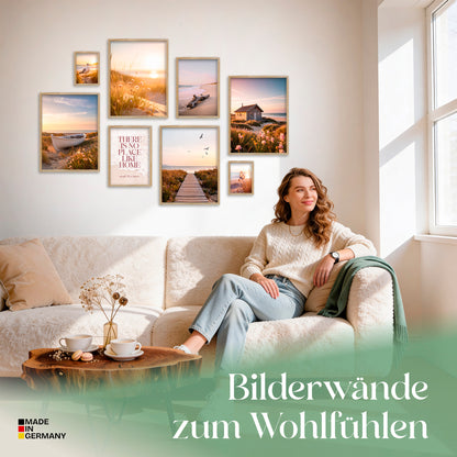 Poster Set Vintage Sea Summer Bilderwand Wandbilder Sommer ARTFAVES