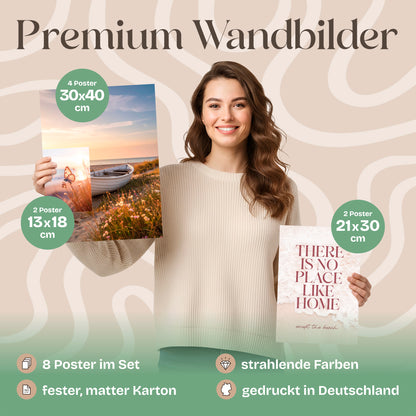 Poster Set Vintage Sea Summer Bilderwand Wandbilder Sommer ARTFAVES