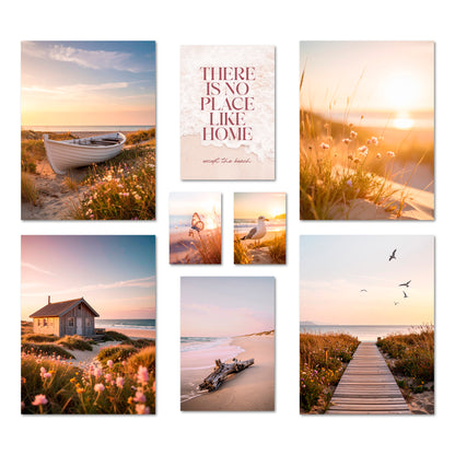 Poster Set Vintage Sea Summer I mehrteilige Bilderwand I Wandbilder Sommer