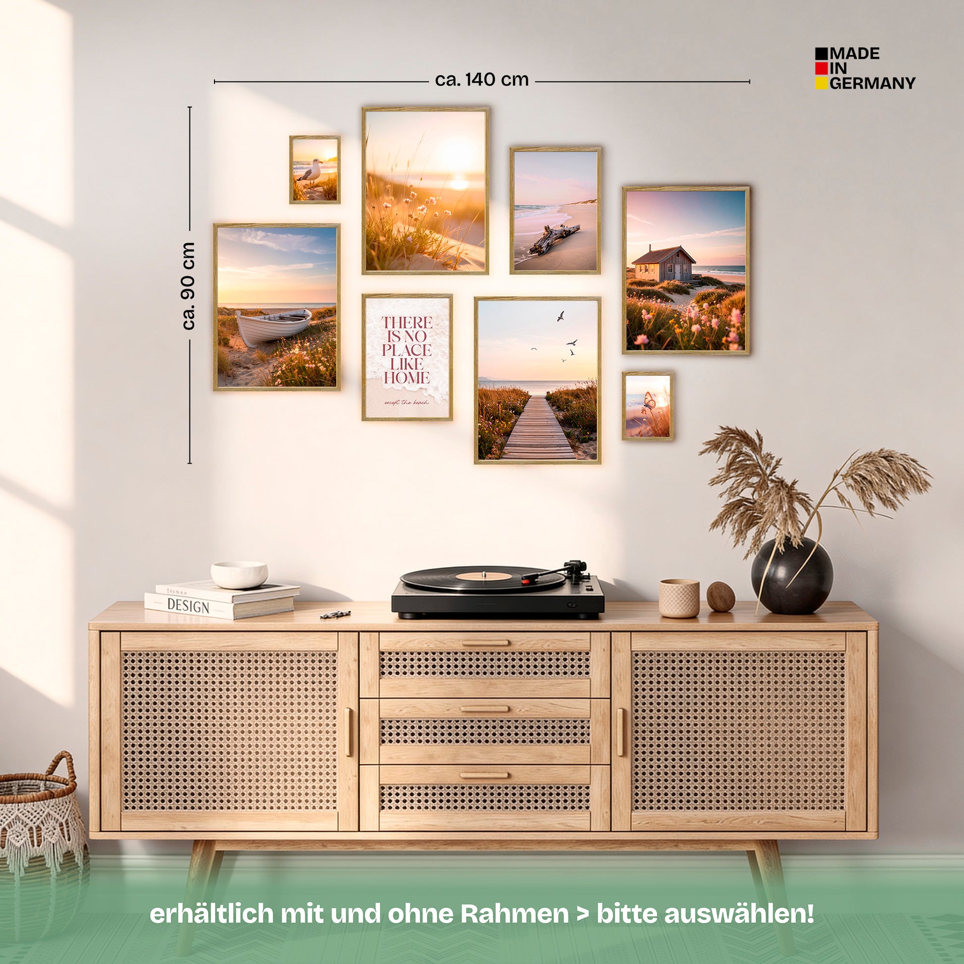 Poster Set Vintage Sea Summer Bilderwand Wandbilder Sommer ARTFAVES
