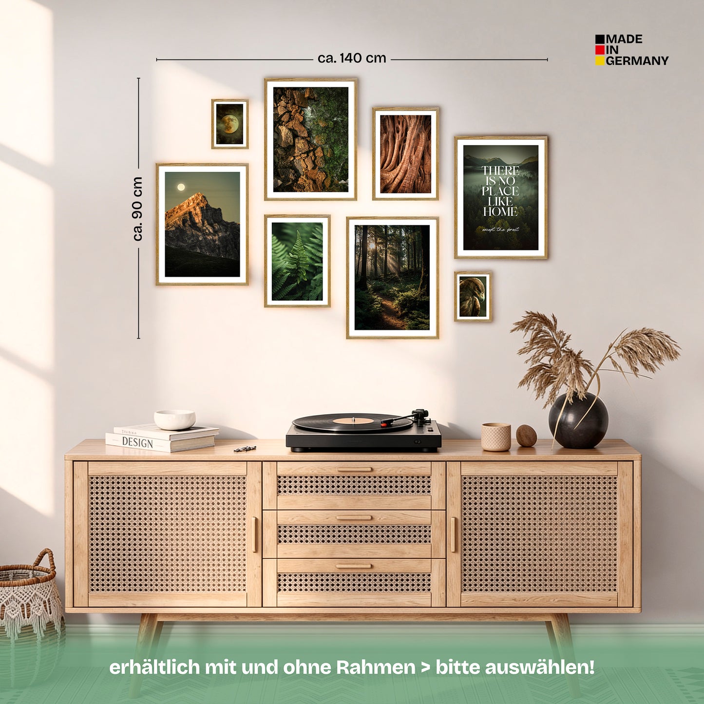 Poster Set Wild Forest Bilderwand Wandbilder Wald ARTFAVES