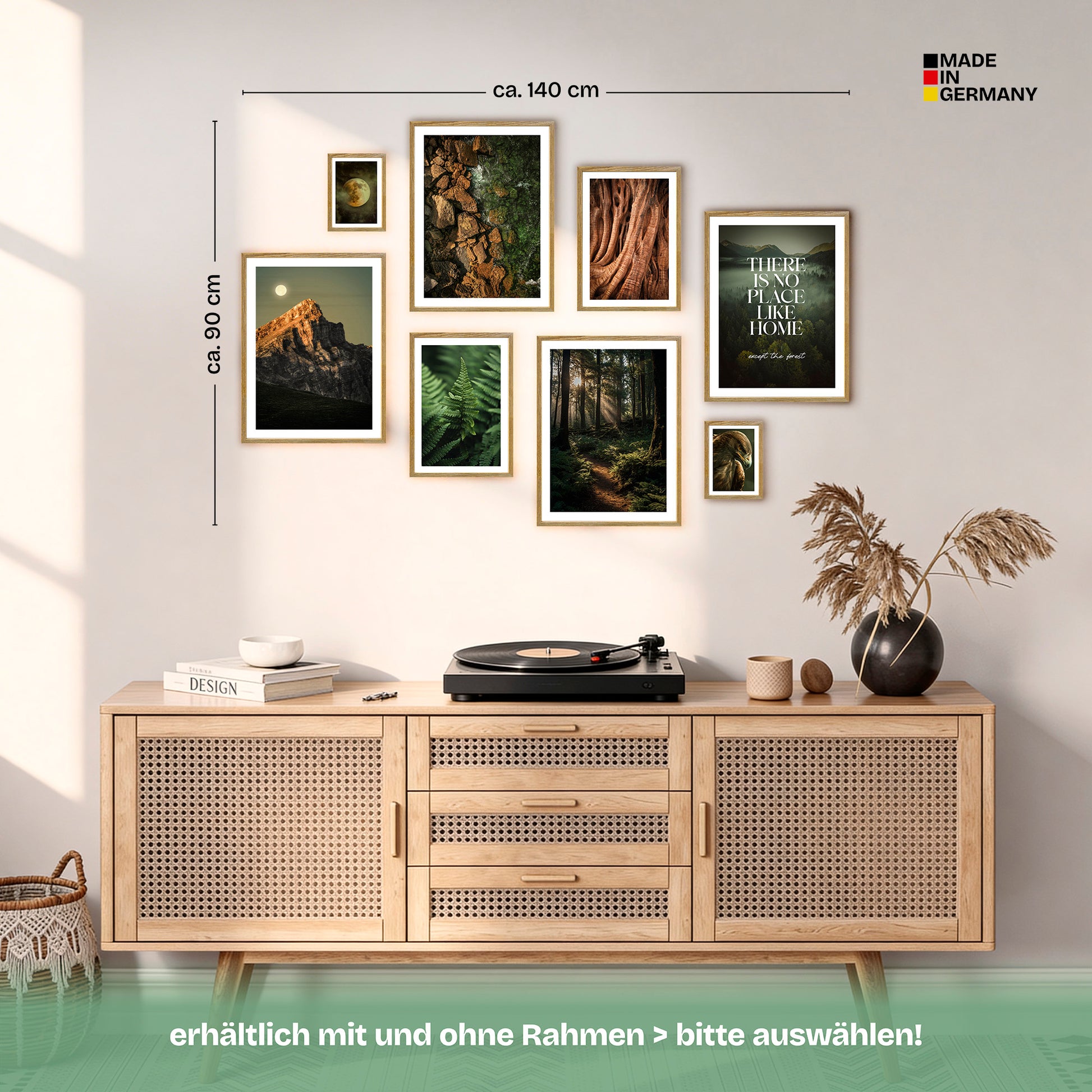 Poster Set Wild Forest Bilderwand Wandbilder Wald ARTFAVES