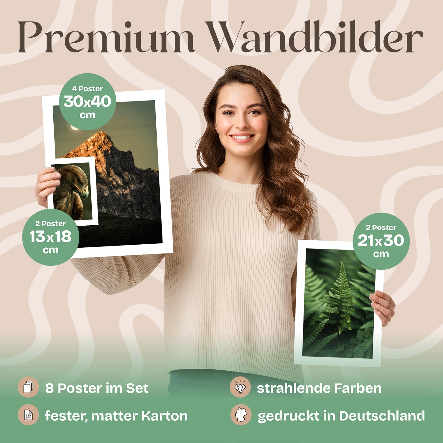 Poster Set Wild Forest Bilderwand Wandbilder Wald ARTFAVES