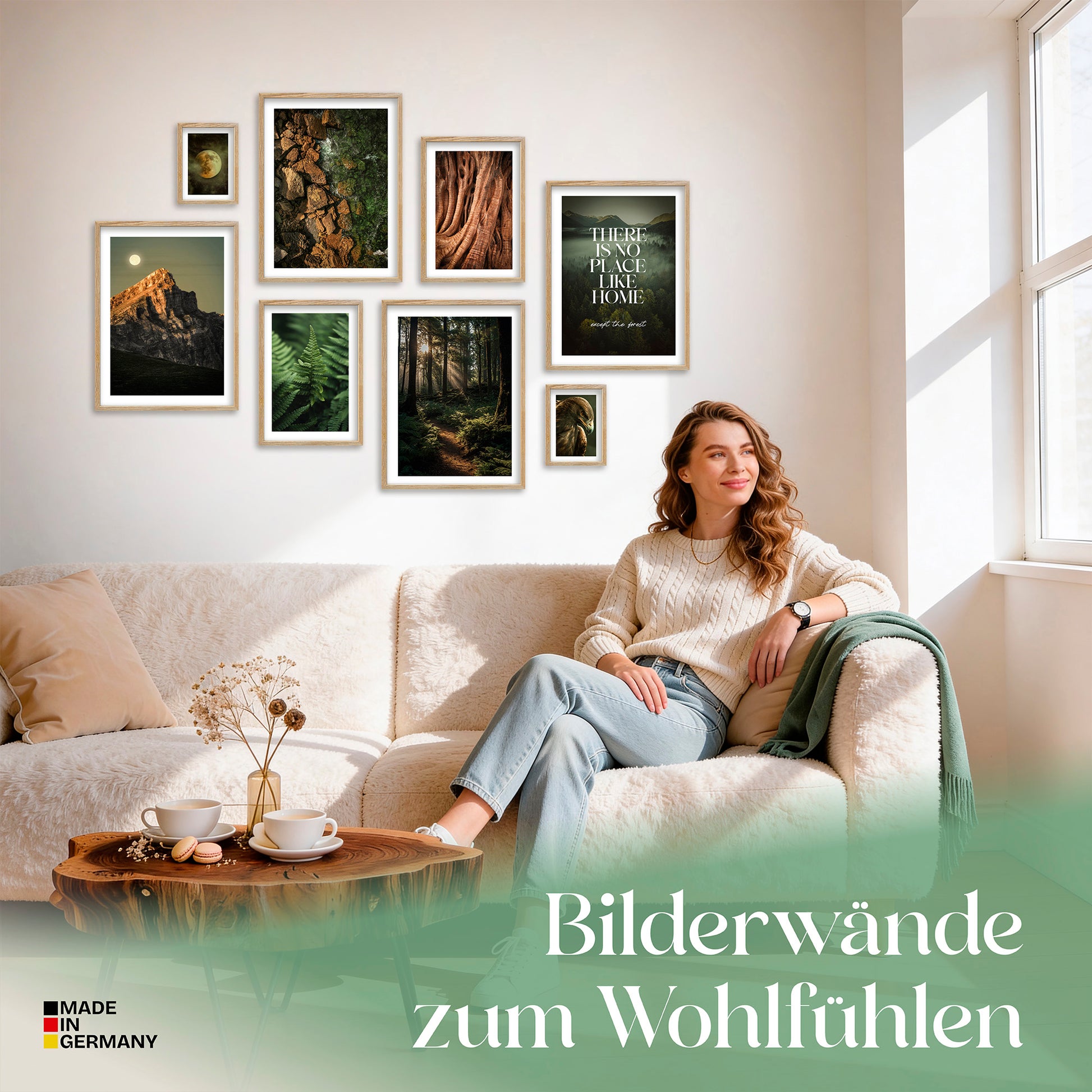 Poster Set Wild Forest Bilderwand Wandbilder Wald ARTFAVES