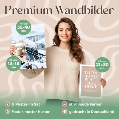 Poster Set Winter Dreams Bilderwand Wandbilder Winter ARTFAVES