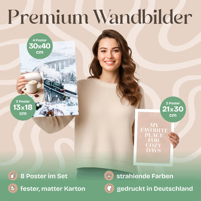 Poster Set Winter Dreams Bilderwand Wandbilder Winter ARTFAVES