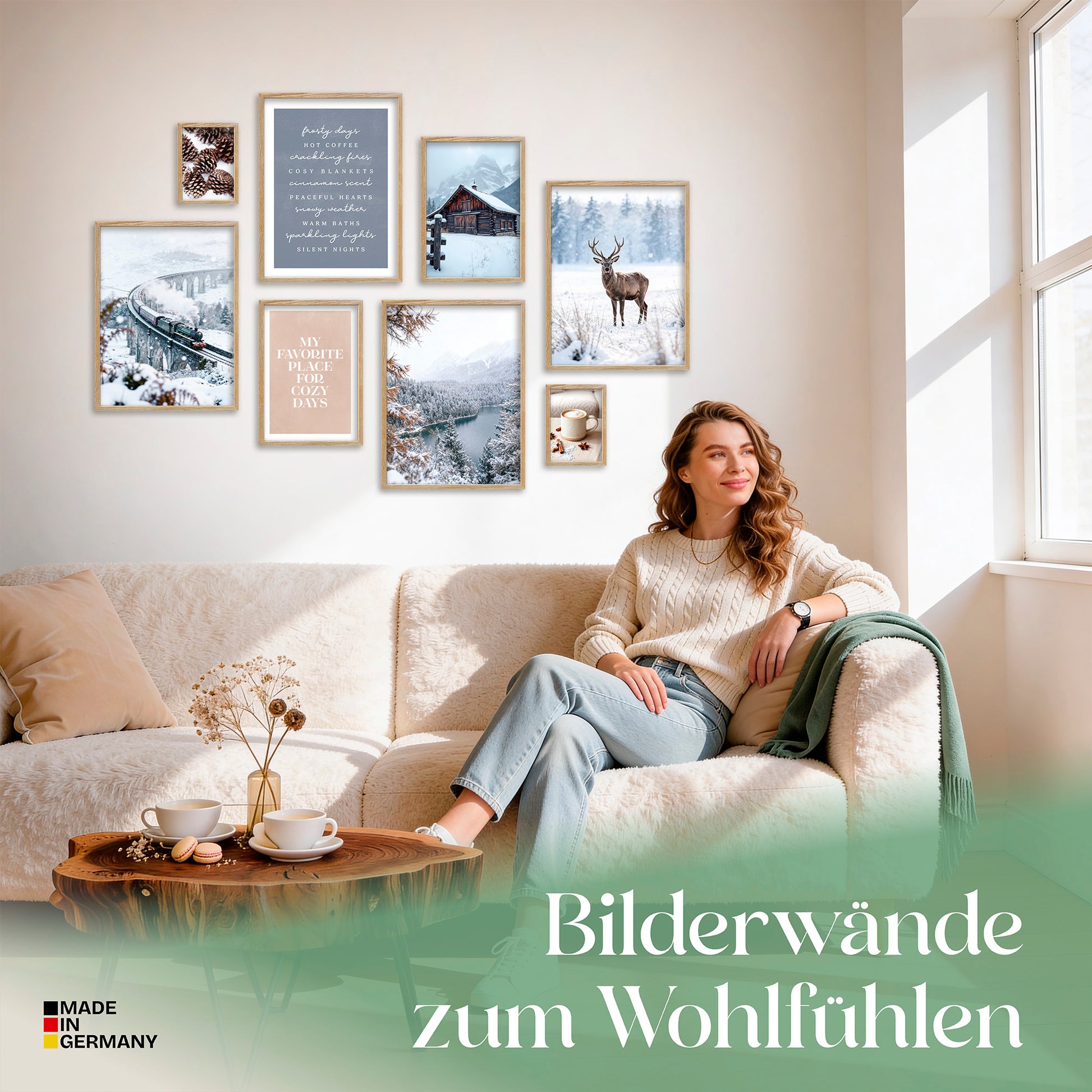 Poster Set Winter Dreams Bilderwand Wandbilder Winter ARTFAVES