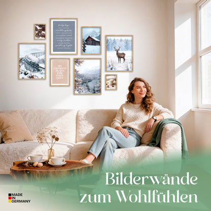 Poster Set Winter Dreams Bilderwand Wandbilder Winter ARTFAVES