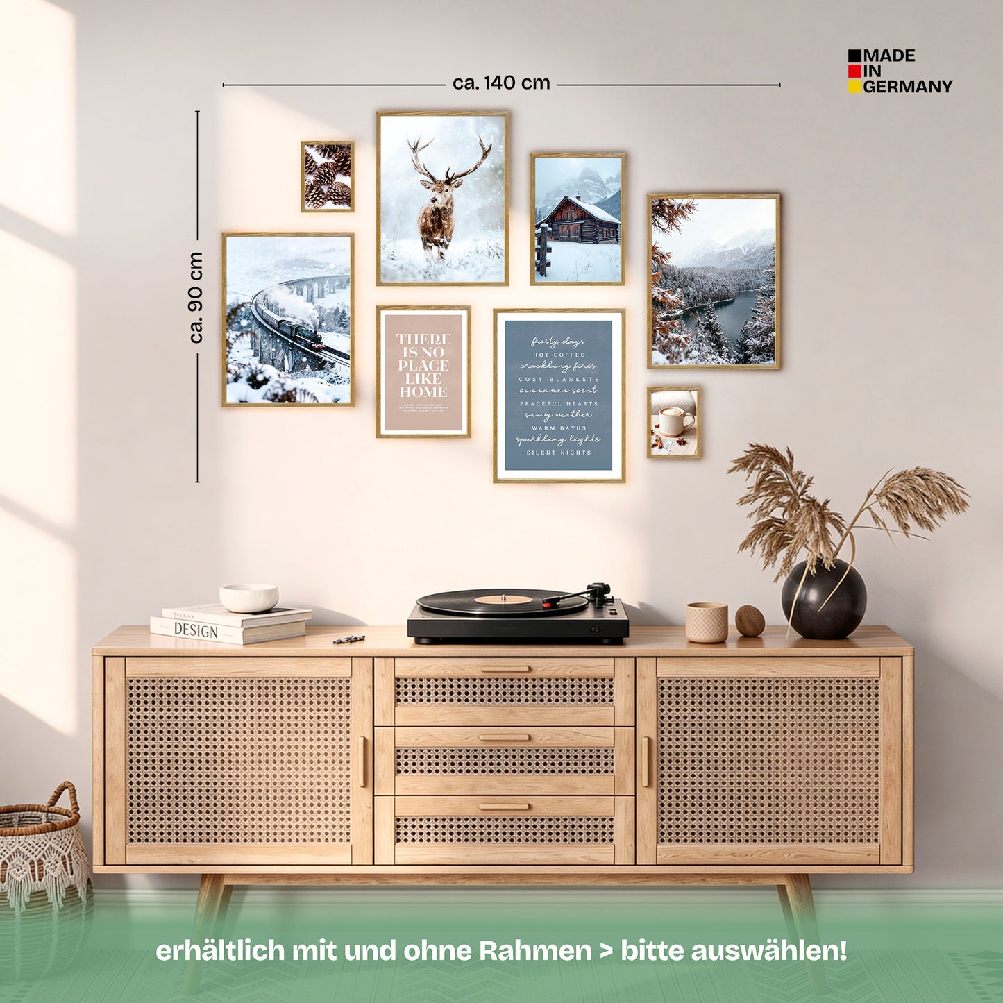 Poster Set Winter Dreams Bilderwand Wandbilder Winter ARTFAVES