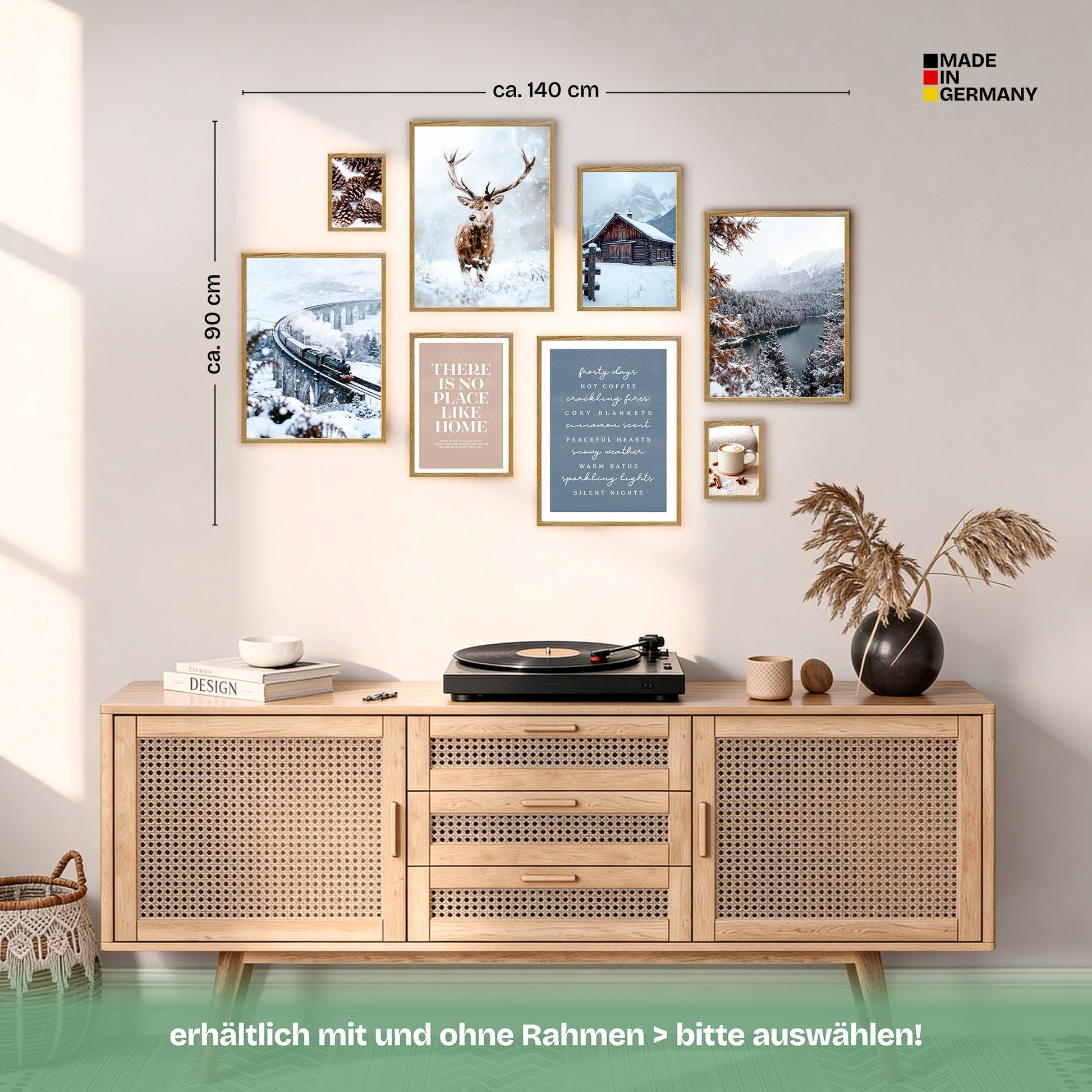 Poster Set Winter Dreams Bilderwand Wandbilder Winter ARTFAVES