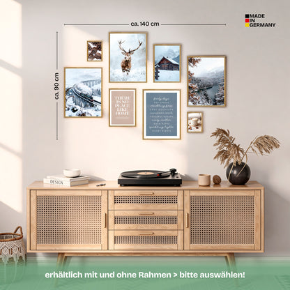 Poster Set Winter Dreams Bilderwand Wandbilder Winter ARTFAVES