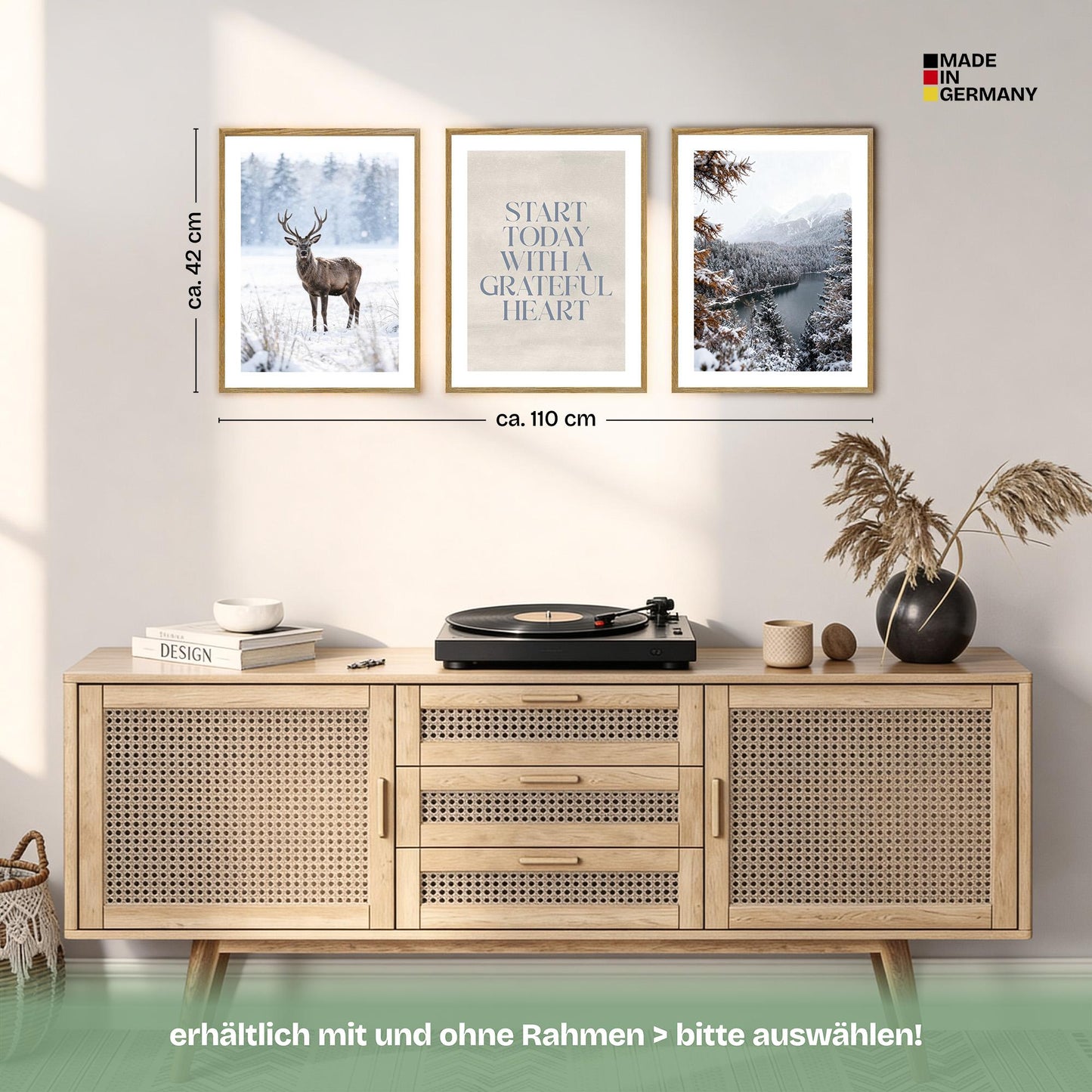 Poster Set Winter Momente 1 Bilderwand Wandbilder Winter ARTFAVES