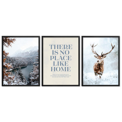 Poster Set Winter Momente 1 Bilderwand Wandbilder Winter ARTFAVES