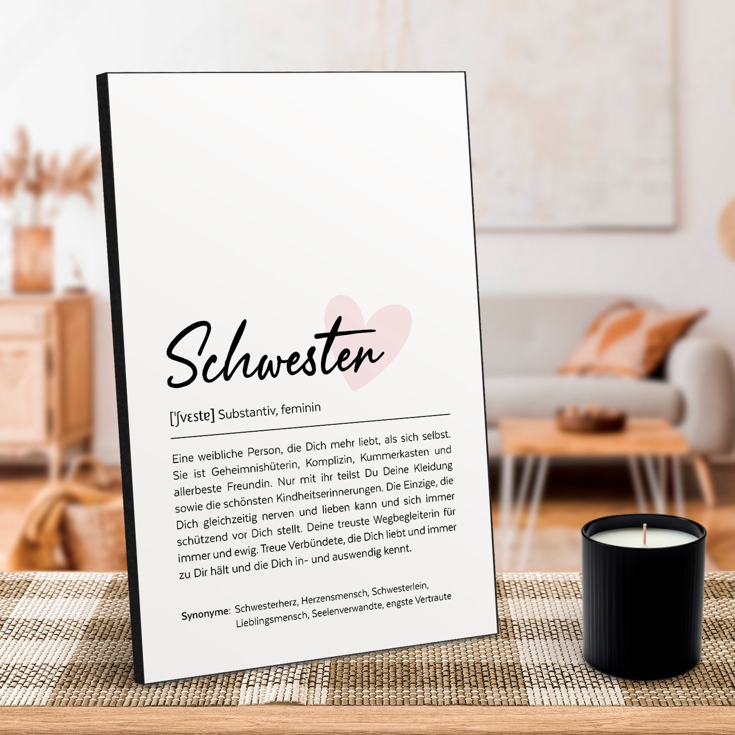 Schwester - Schreibschrift