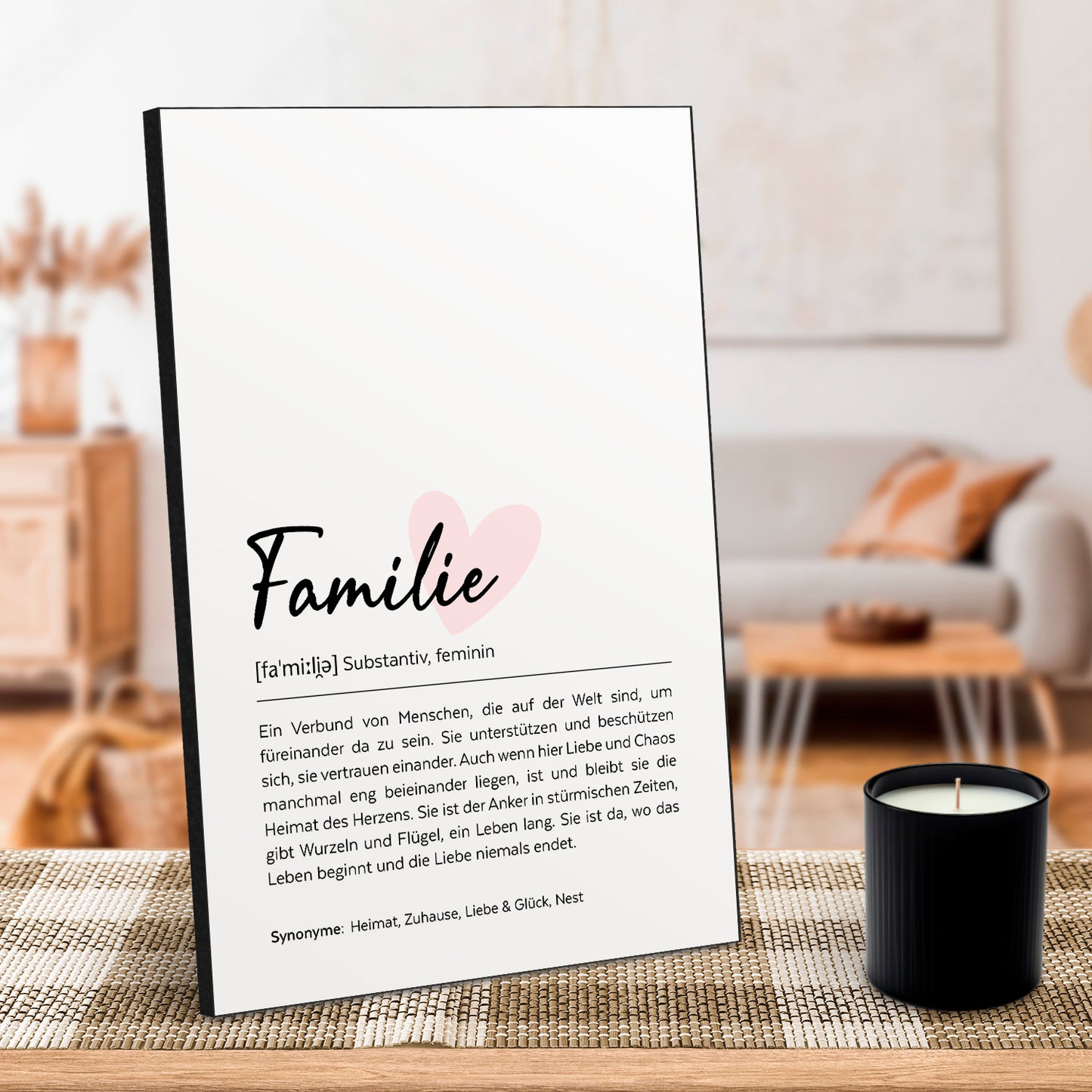 Familie - Schreibschrift