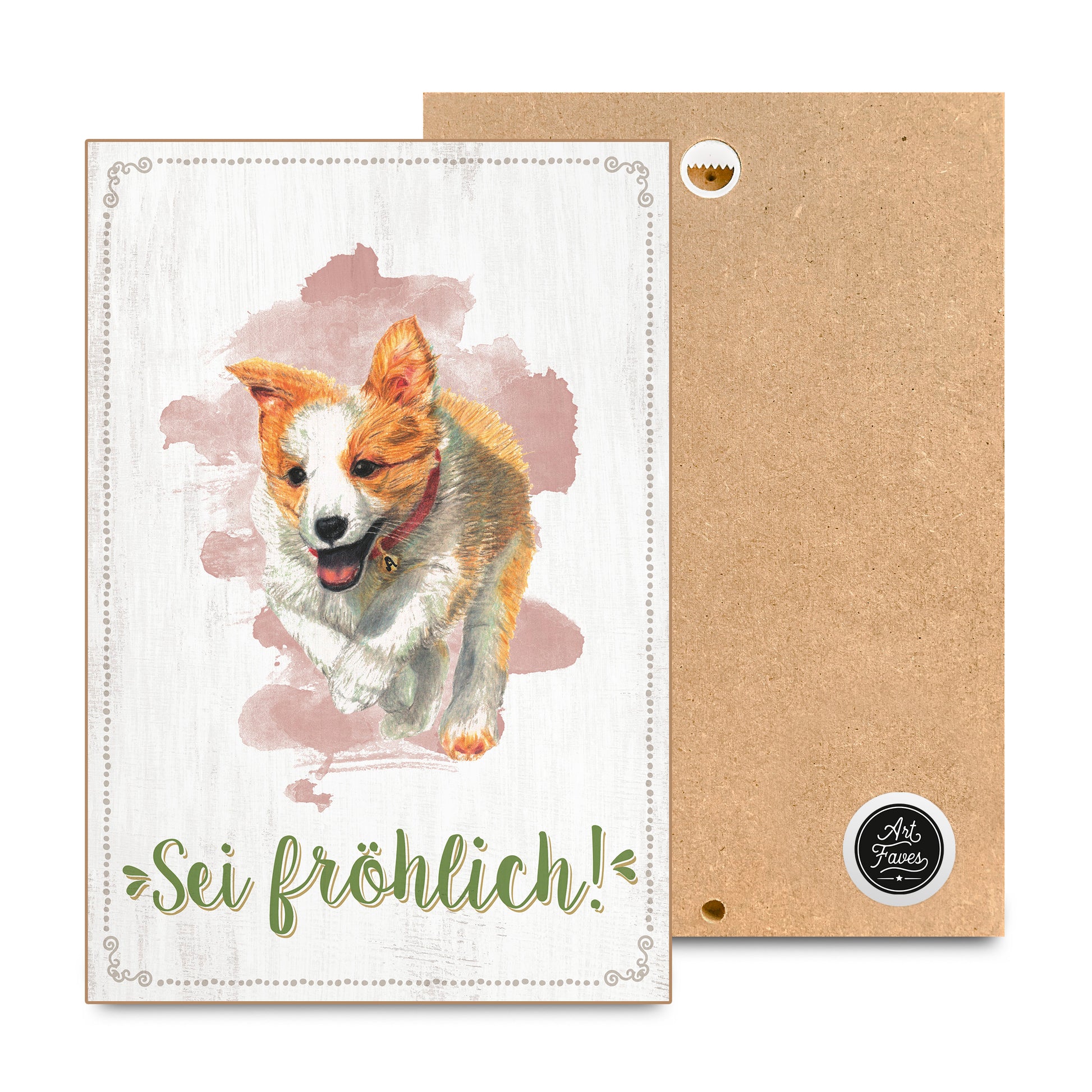 hs-holzbild-mit-spruch-sei-froehlich-springender-hund