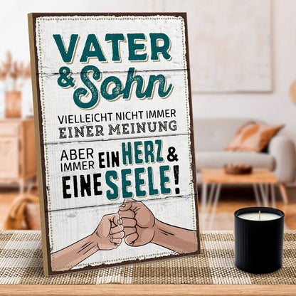 hs-holzbild-mit-spruch-vater-&-sohn-ein-herz-und-eine-seele