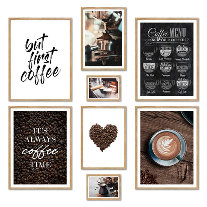 Poster Set - COFFEE LOVE I Coffee Love Kitchen Decoration