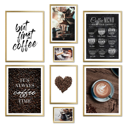 Poster Set - COFFEE LOVE I Coffee Love Kitchen Decoration