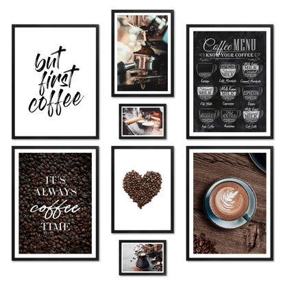 Poster Set - COFFEE LOVE I Coffee Love Kitchen Decoration