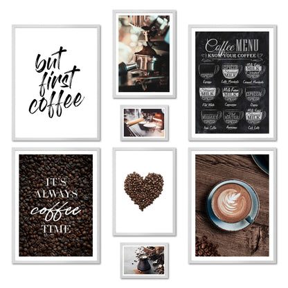 Poster Set - COFFEE LOVE I Coffee Love Kitchen Decoration