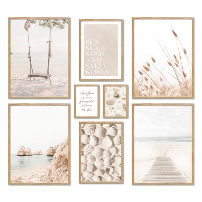 Poster Set - DREAMY BEACH I Sea Wall Art